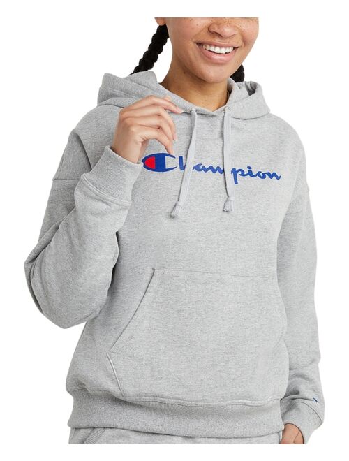 CHAMPION Women's Relaxed Logo Fleece Sweatshirt Hoodie