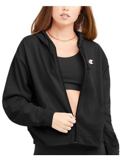 Women's Long-Sleeve Zip-Front T-Shirt Hoodie