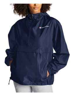 Women's Packable Hooded Windbreaker Jacket