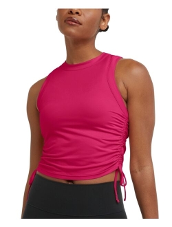 Women's Soft Touch Ruched Racerback Tank Top