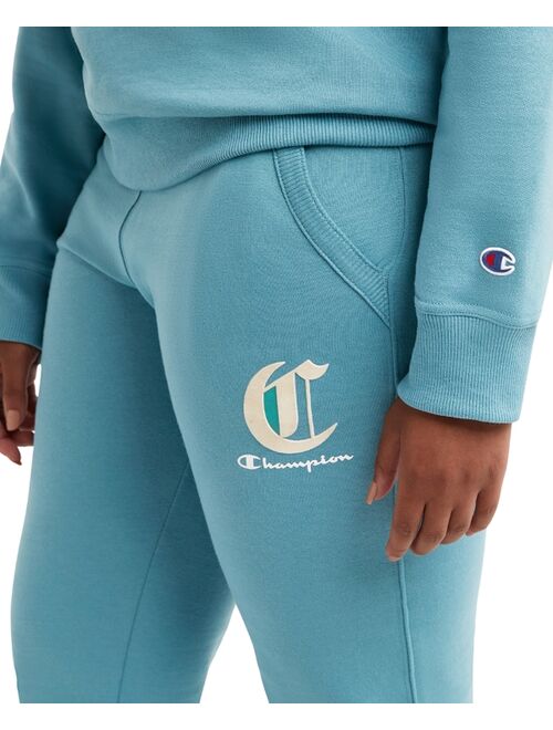 CHAMPION Women's Powerblend Logo Jogger Pants
