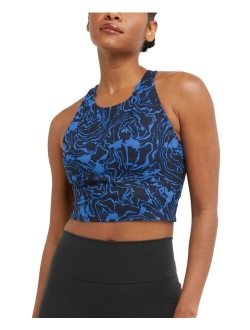 Women's Soft Touch Printed Racerback Cropped Top
