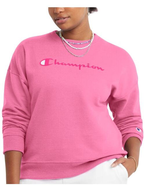 CHAMPION Women's Logo Fleece Crewneck Sweatshirt