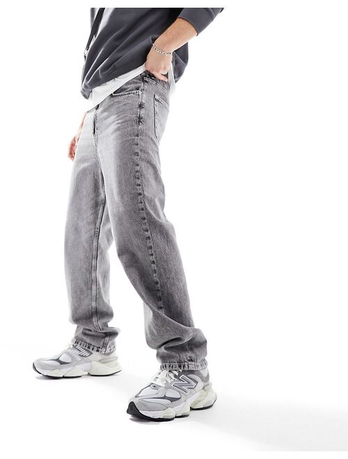 Pull&Bear baggy fit jeans in gray