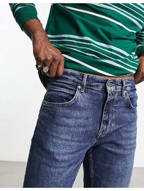 Pull&Bear basic skinny jeans in dark blue