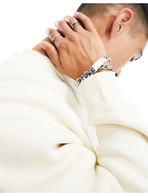 Pull&Bear sweatshirt in white