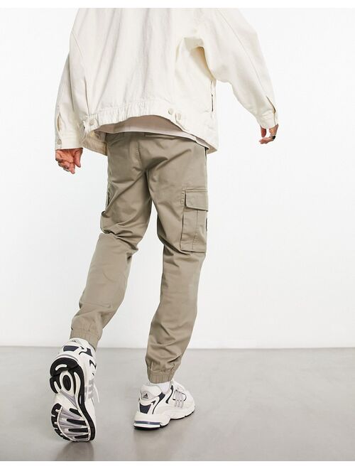 River Island washed look cargo in beige