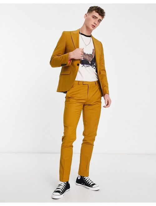 Twisted Tailor buscot suit pants in yellow