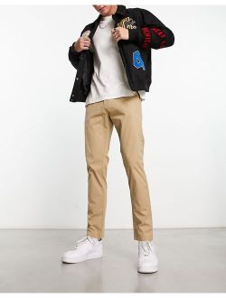 casual pants in light brown
