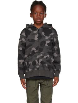 BAPE Kids Black Camouflage Hoodie
