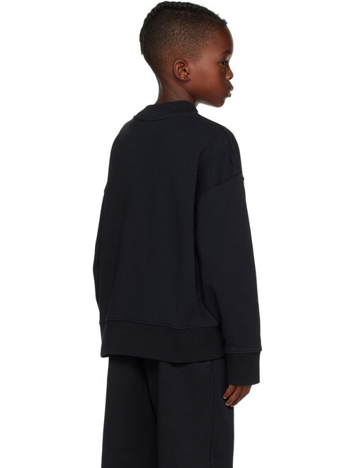 Palm Angels Kids Black Classic Curved Sweatshirt