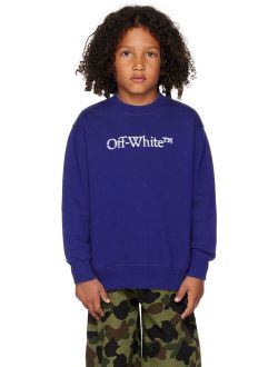 Off-White Kids Blue Bookish Bit Sweatshirt