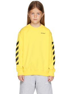 Off-White Kids Yellow Rubber Arrow Sweatshirt