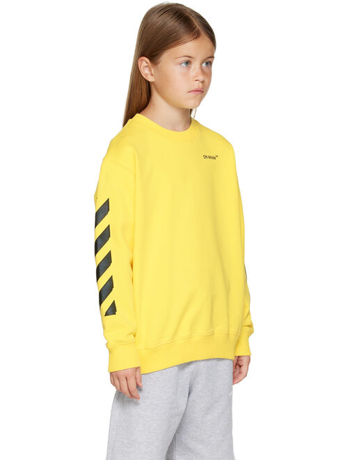 Off-White Kids Yellow Rubber Arrow Sweatshirt