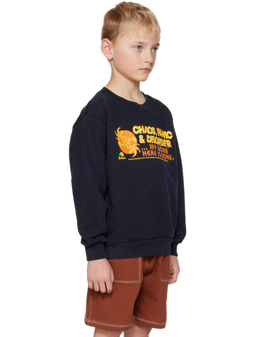 Online Ceramics Kids Navy Graphic Sweatshirt