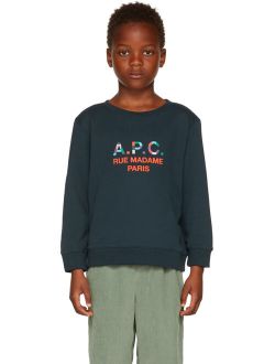A.P.C. Kids Navy Achille Sweatshirt