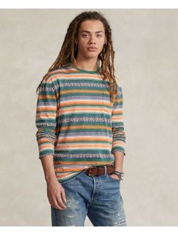 Men's Classic-Fit Striped Jacquard T-Shirt