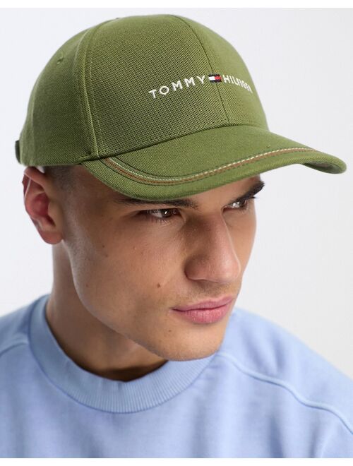 Tommy Hilfiger flag logo established cap in green
