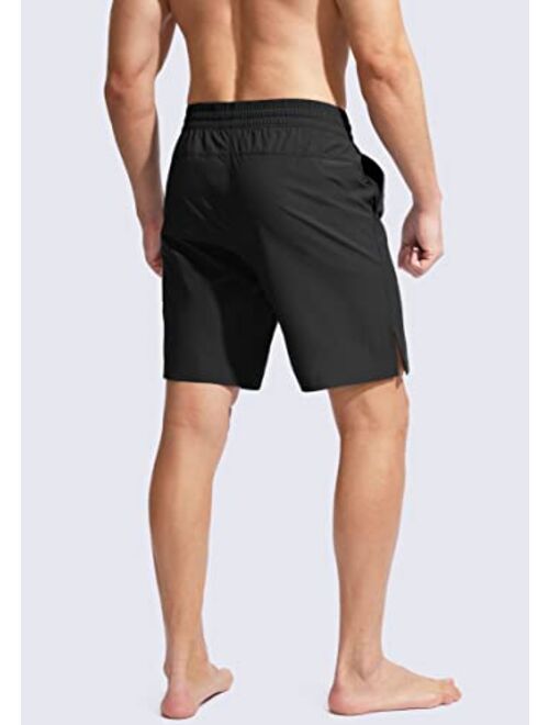 G Gradual Men's Swim Trunks Quick Dry Bathing Suit Beach Board Shorts for Men with Zipper Pockets and Mesh Lining