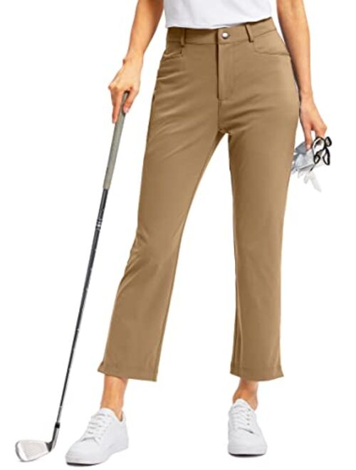 G Gradual Women's Golf Pants with Zipper Pockets 7/8 Stretch Sweatpants Casual Athletic Work Ankle Pants for Women