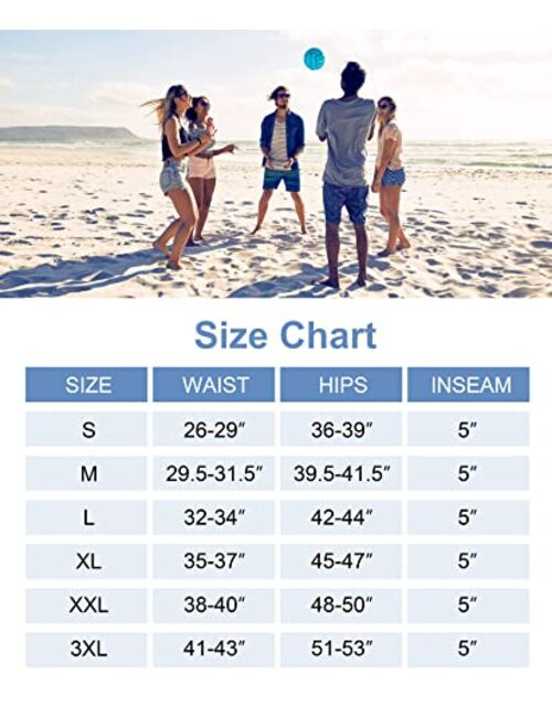G Gradual Women's 5" Swim Board Shorts with 4 Pockets High Waisted Quick Dry Beach Shorts Tummy Control for Women with Liner