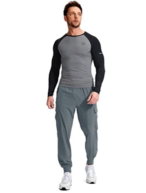 G Gradual Men's Joggers Hiking Cargo Pants Multi Pockets Lightweight Quick Dry Athletic Travel Golf Outdoor