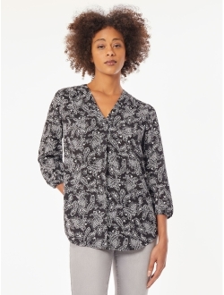 Women's Kelly Long-Sleeve V-Neck Blouse