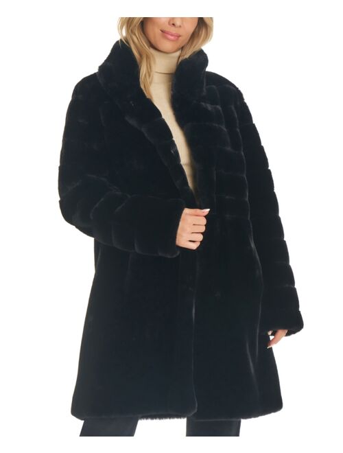 JONES NEW YORK Women's Faux-Fur Coat