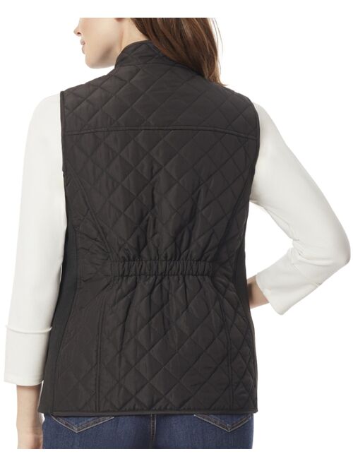 JONES NEW YORK Women's Quilted Patch Pocket Vest Jacket