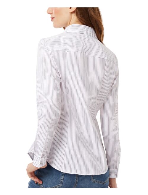 JONES NEW YORK Women's Cotton Easy Care Button-Down Shirt