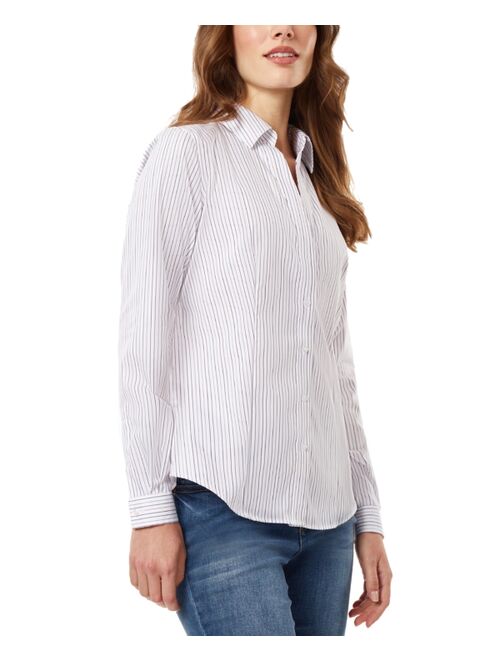 JONES NEW YORK Women's Cotton Easy Care Button-Down Shirt