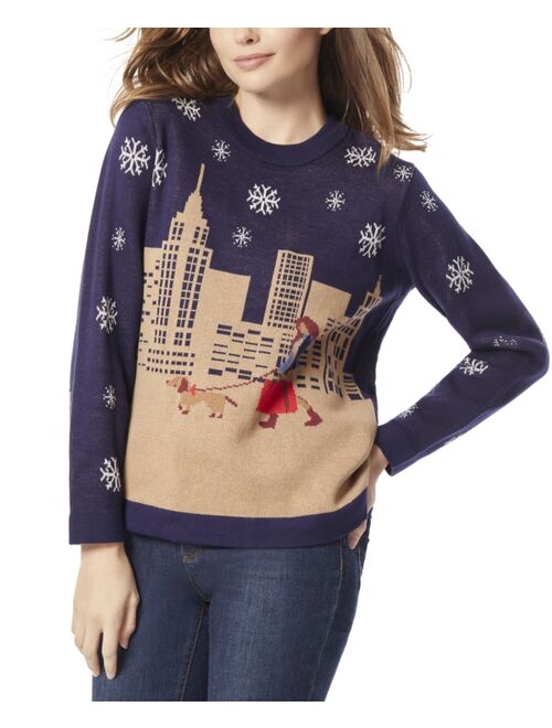 JONES NEW YORK Women's City Girl Crewneck Sweater