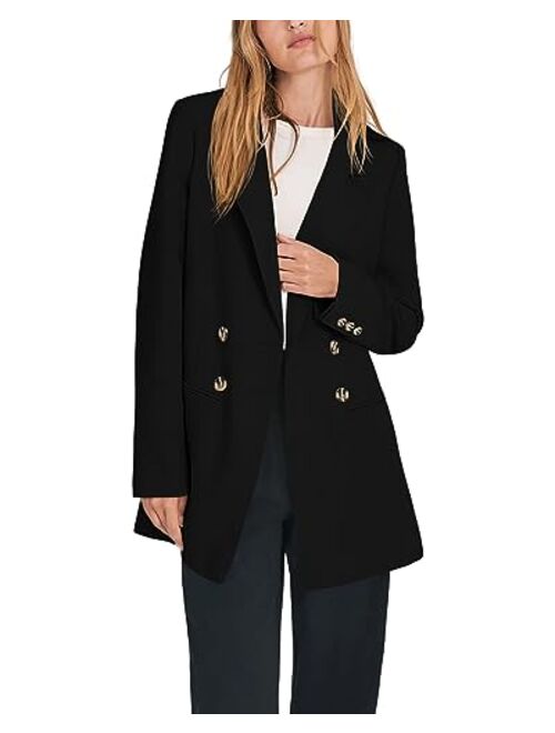 Cicy Bell Women's Oversized Long Blazers Casual Double Breasted Work Office Blazer Jackets