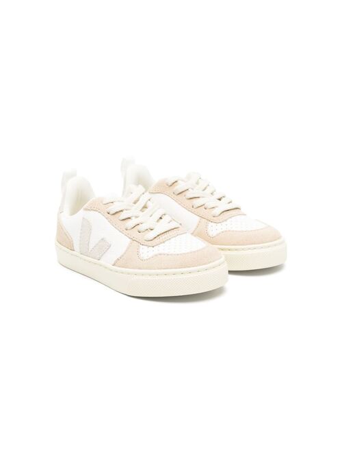 VEJA Kids V-10 leather sneakers