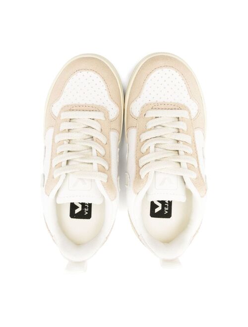 VEJA Kids V-10 leather sneakers