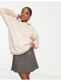 basics oversized hoodie in stone