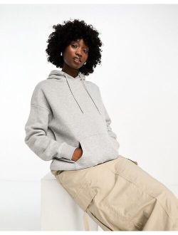 basics oversized hoodie in heather gray