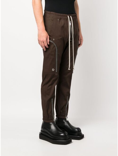 Rick Owens zip-pockets tapered-leg trousers