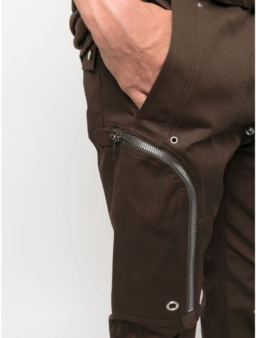Rick Owens zip-pockets tapered-leg trousers
