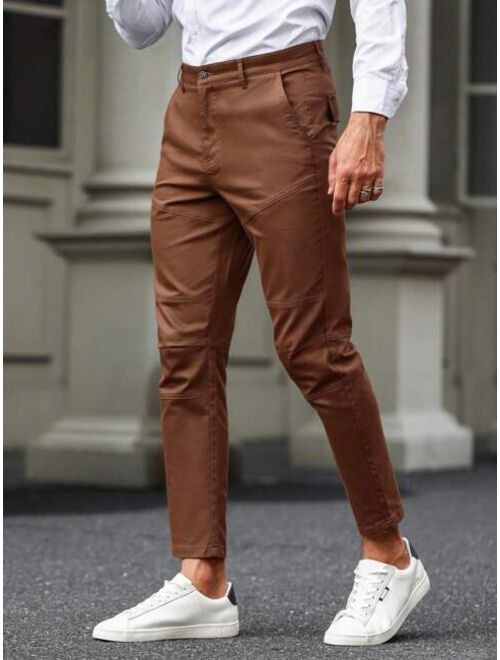 Shein Manfinity Homme Men Slant Pocket Solid Pants