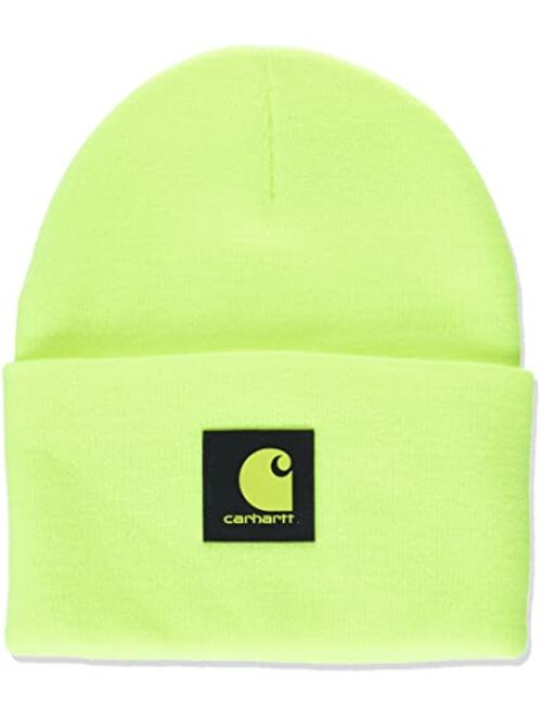 Carhartt Men's Exclusive Knit Logo Patch Beanie