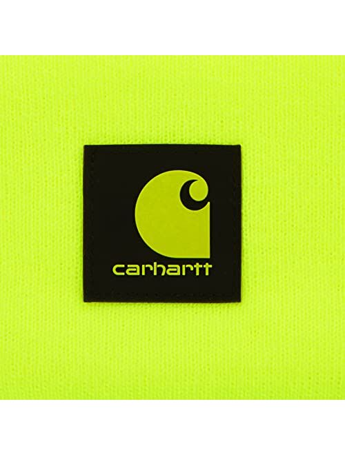 Carhartt Men's Exclusive Knit Logo Patch Beanie