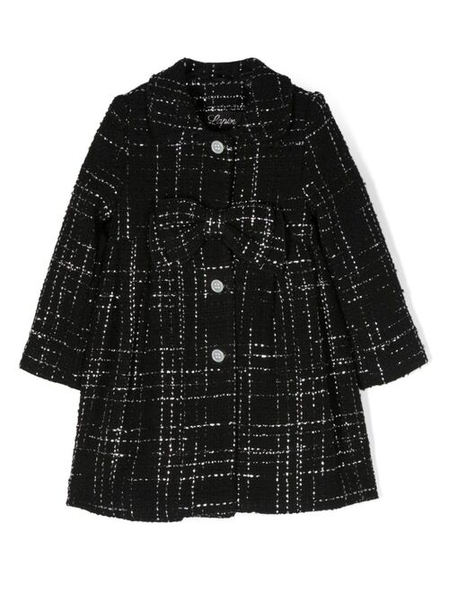Lapin House tweed single-breasted coat