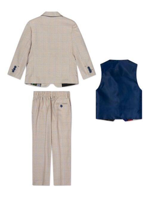 HOUSE OF CAVANI KIDS single-breasted checked three-piece suit