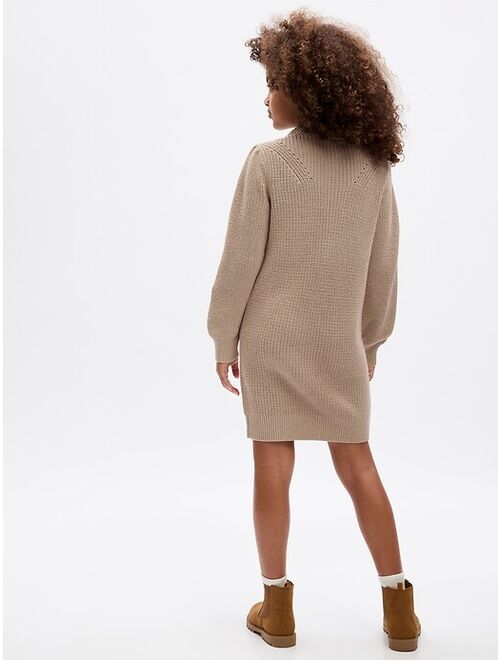 Gap Kids Shaker-Stitch Sweater Dress