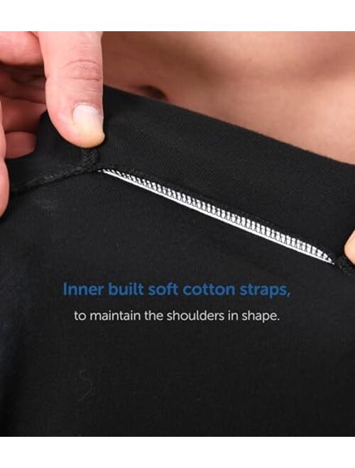 Comfneat Men's 2-Pack Long Sleeve Shirts Cotton Undershirts