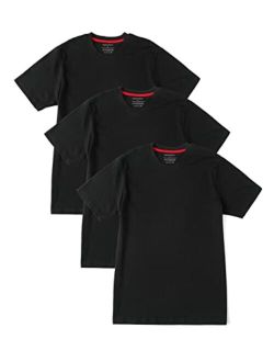 Comfneat Men's 3-Pack Lightweight T-Shirts Cotton Crew Neck Regular Fit Solid Tee
