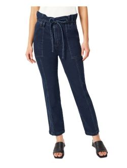 Women's Belted Paperbag-Waist Pants