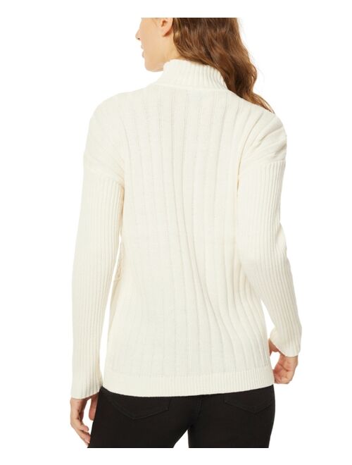 JONES NEW YORK Women's Directional Stitch Sweater