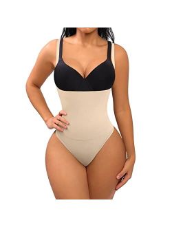Thong Shapewear for Women Tummy Control Seamless Body Shaper High Waisted Panties Slimming Underwear
